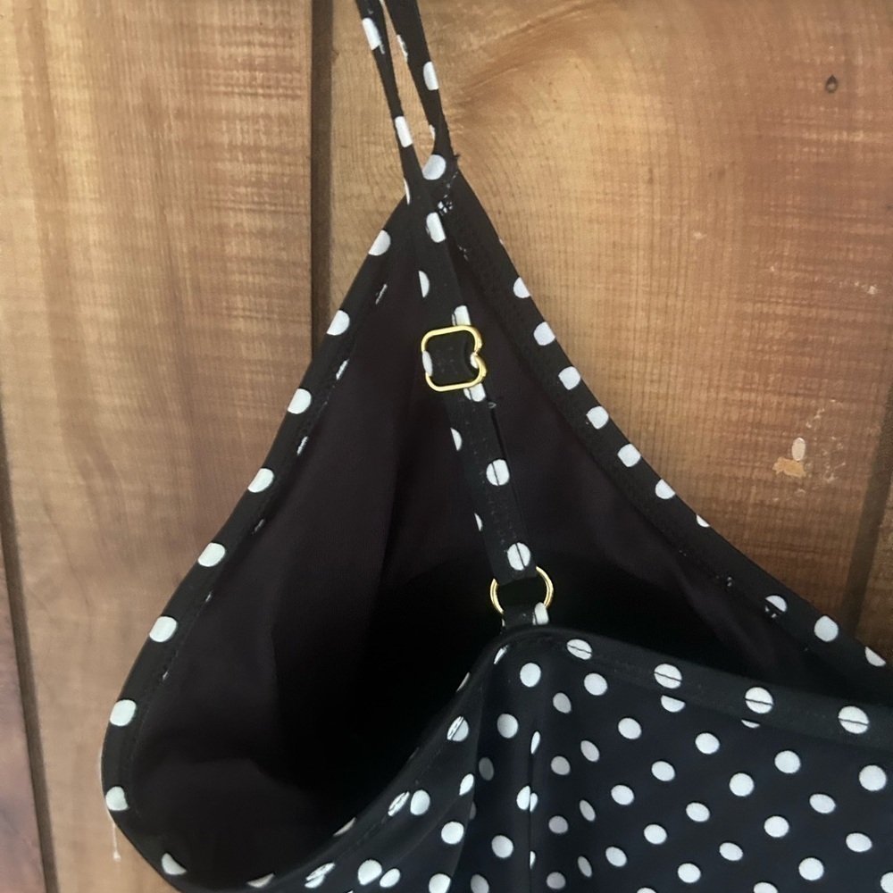 Swimsuit For All S4aSwim Polka Dot One Piece Swimsuit Black/ White Plus Size 16 - Picture 5 of 12